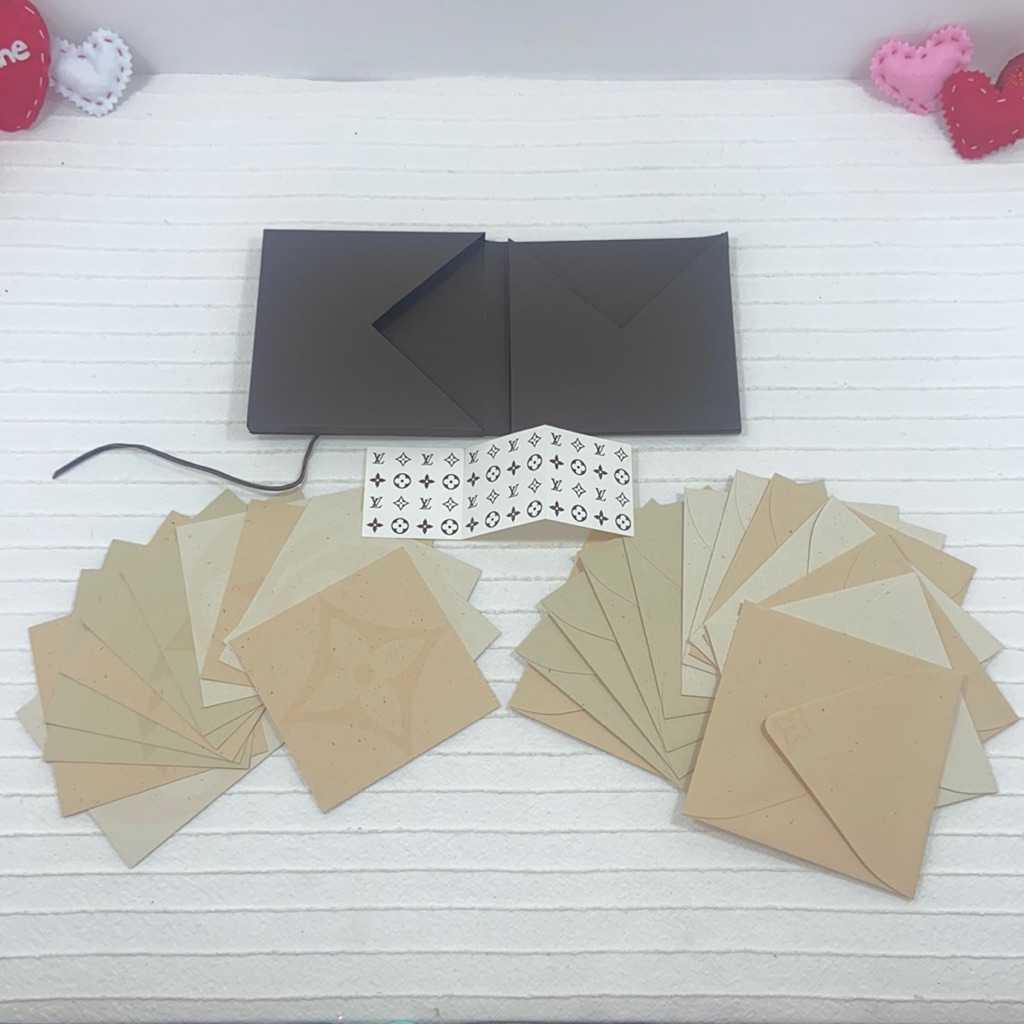 Authentic Louis Vuitton Vip Gift Stationary Note Card Set With Stickers- Rare